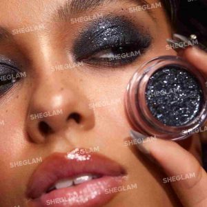 سایه چشم گلیتری کالکشن پروانه زرشکی شیگلم رنگ مشکی