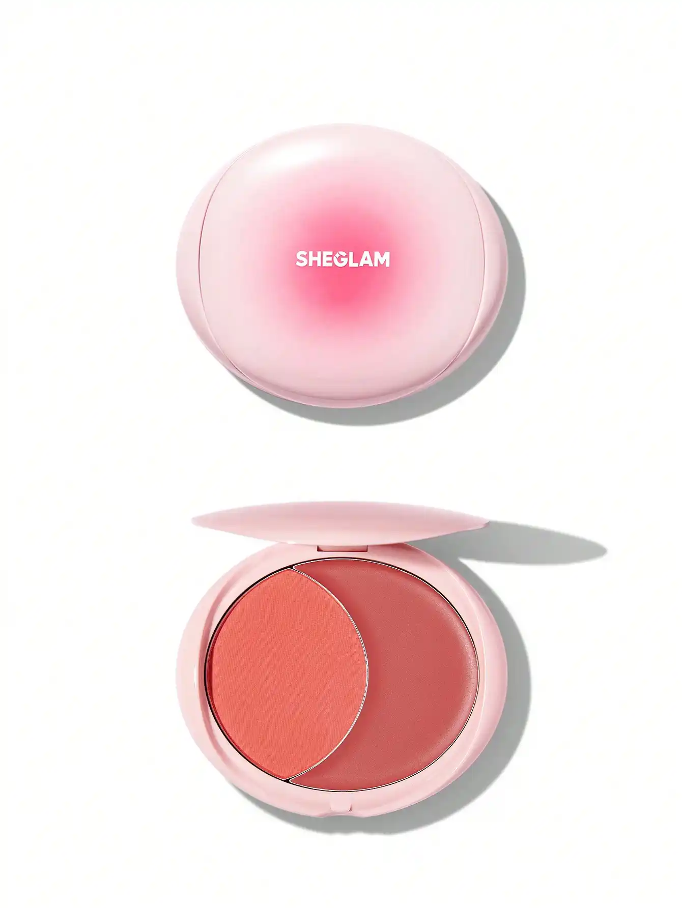 cherry sorbet sheglam blush رژگونه کاسه ای دو رنگ شیگلم مدل Cheek 2 Cheek رنگ CherrySorbet