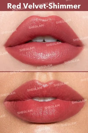 رژِلب شیگلم مدل just kissed رنگ Red velvet