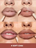 خط لب و رژلب 2 در 1 مدل Glam 101 رنگ Soft Chai