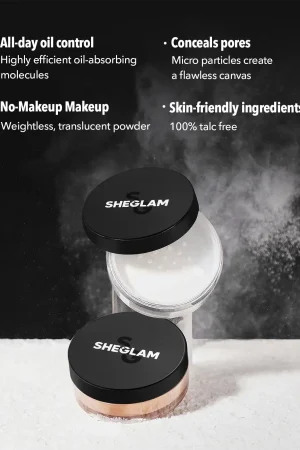 پودر فیکس شیگلم مدل Baked Glow رنگ Translucent