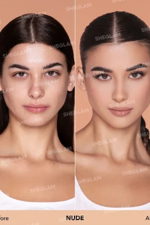 کرم پودر مات شیگلم رنگ Nude