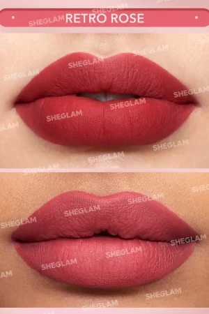 رژِلب مات شیگلم رنگ Retro rose 201