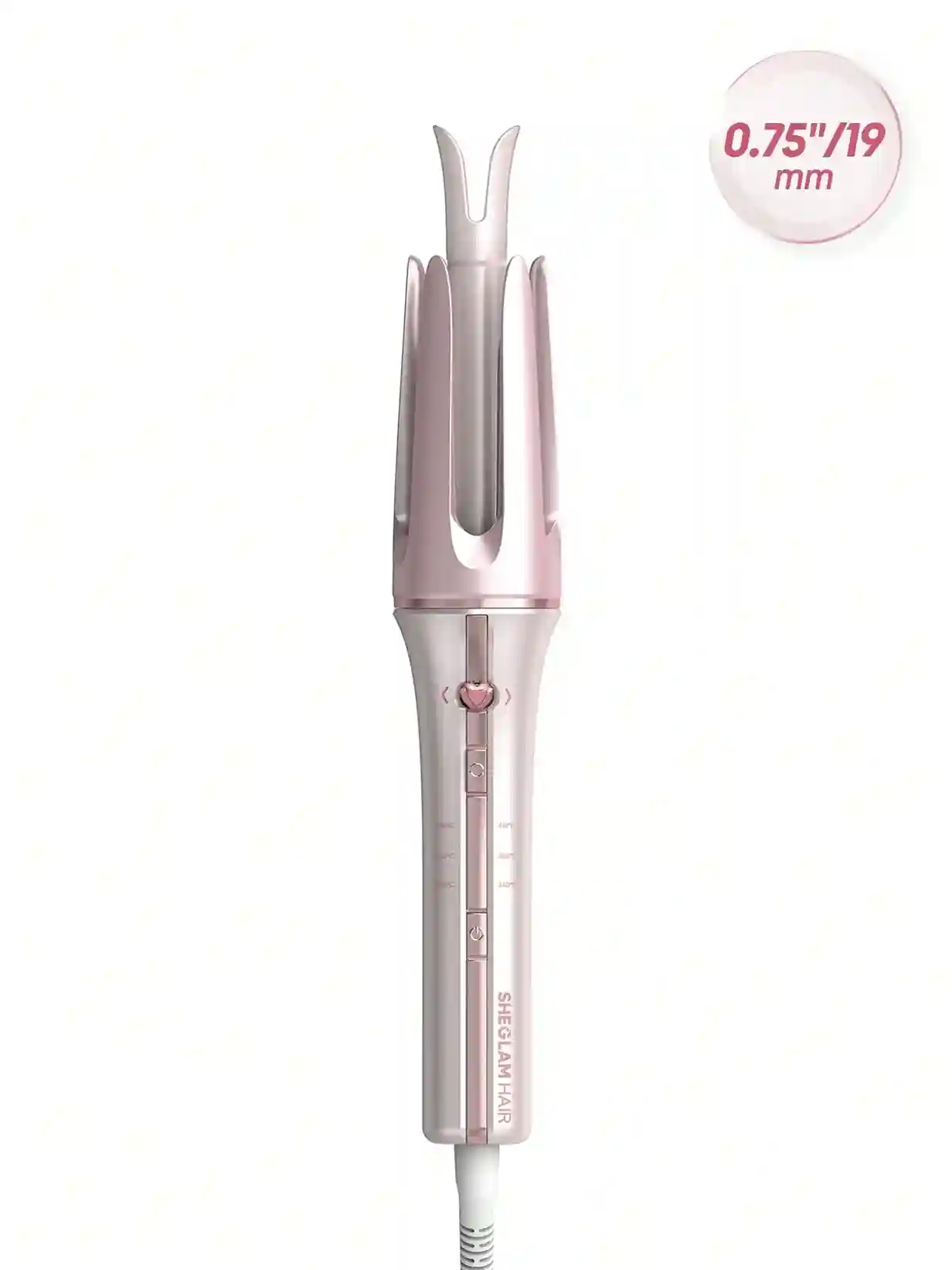 sheeds pink curly 19 mm فر کننده موی اتوماتیک شیگلم سایز 19 رنگ صورتی