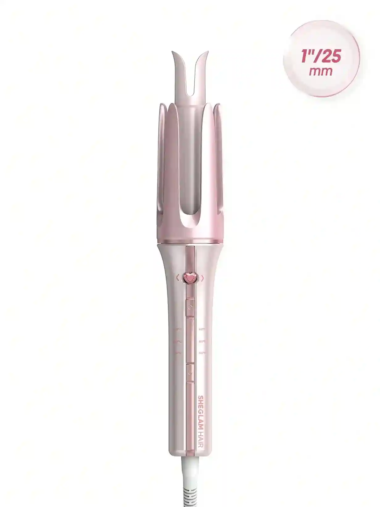 sheeds pink curly 25mm فر کننده موی اتوماتیک شیگلم 25 میلی متری رنگ صورتی