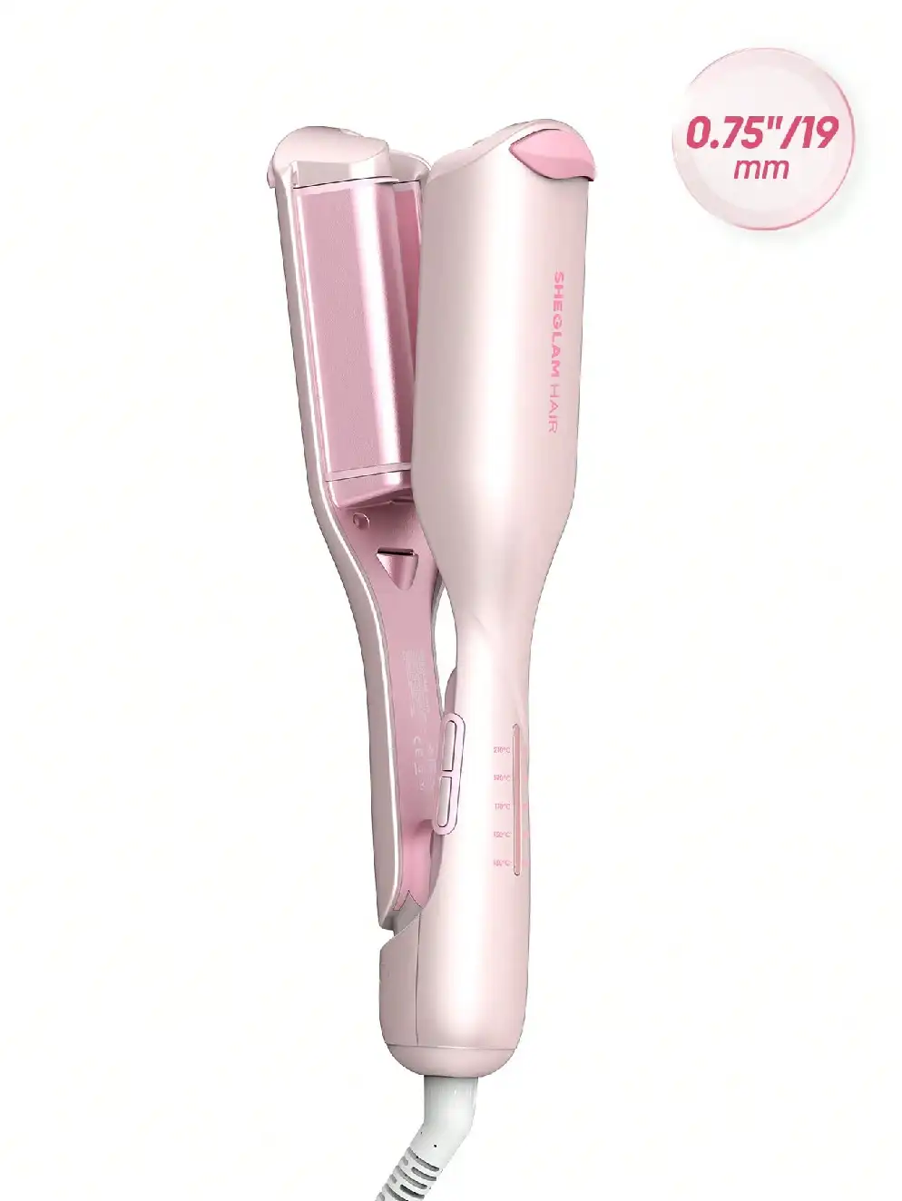 beach-babe-hair-curler-sheglam- sheeds ویو کننده موی شیگلم رنگ صورتی